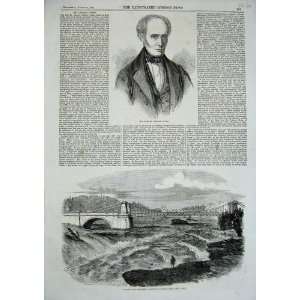 1858 George Combe Ottawa Capital Canada River Bridge 