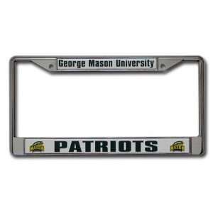 George Mason Patriots Chrome License Plate Frame