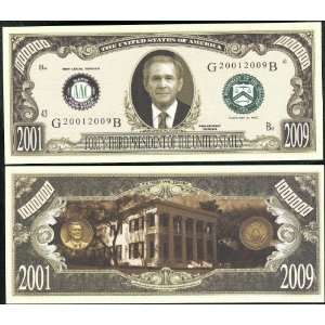  George W Bush President MILLION DOLLAR Novelty Bill 