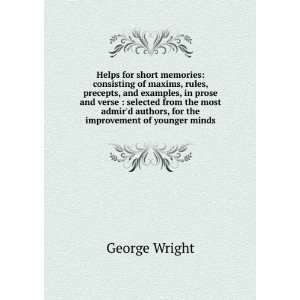   authors, for the improvement of younger minds George Wright Books