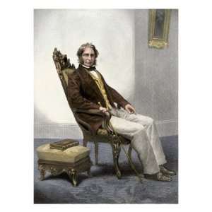  Henry Wadsworth Longfellow Premium Poster Print, 12x16 