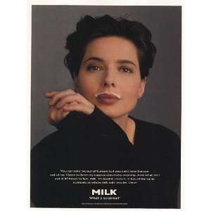  1995 Isabella Rossellini Milk Mustache Photo Print Ad 
