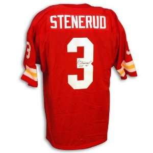 Jan Stenerud Autographed Jersey   Throwback Red