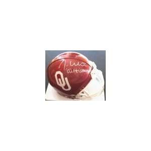 Jason White Autographed/Hand Signed Oklahoma Sooners Mini Helmet with 