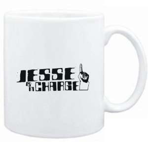  Mug White  Jesse is in charge  Male Names Sports 