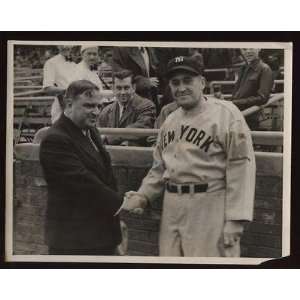 Original Joe McCarthy New York Yankees Manager & Mayor LaGuardia Wire 