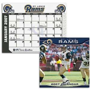  Rams John F Turner NFL Wall and Desk Calendar Sports 