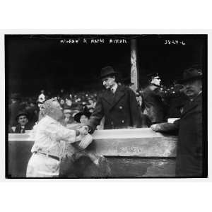 Photo John McGraw, manager, New York NL and John Purroy Mitchel, New 