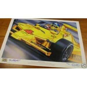  Johnny Rutherford and Colin Carter Autographed 1980 Indy 