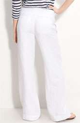 Stem Pull on Straight Leg Linen Pants