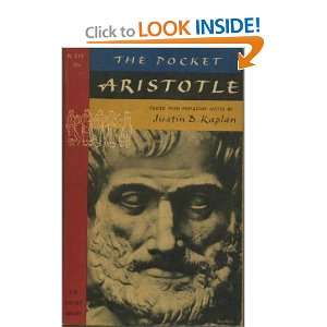 The Pocket Aristotle Aristotle, Justin D. Kaplan  Books