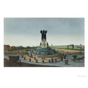  The Elephant Fountain at the Place de La Bastille, c.1815 