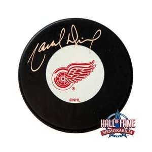 Marcel Dionne Autographed/Hand Signed Detroit Red Wings Hockey Puck