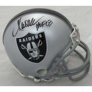 Marcus Allen Signed Mini Helmet   Oakland w HOF 03   Autographed NFL 