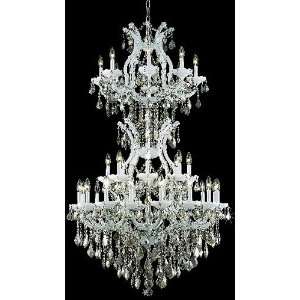 Maria Theresa Collection 34 Light 56ö White Grand Entryway Chandelier 