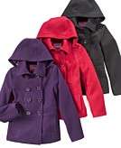 Epic Threads Girls EDV Hooded Wool Peacoat