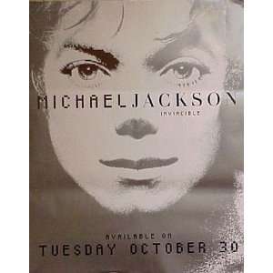 MICHAEL JACKSON Invincible 24x30 Silver Poster