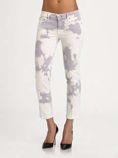 For All Mankind   Roxanne Cropped Tie Dye Jeans