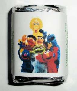60 SESAME STREET BIRTHDAY PARTY FAVORS CANDY WRAPPERS  
