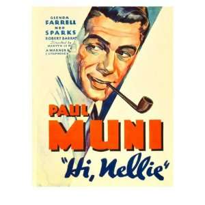  Hi, Nellie, Paul Muni, 1934 Premium Poster Print, 18x24 
