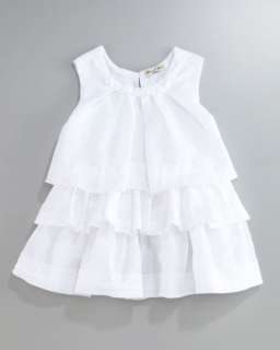 Blanc Popotte Tiered Dress, Sizes 2T 4T