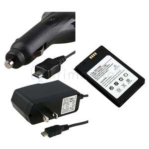 FOR Verizon LG enV Touch VX11000 Standard BATTERY+WALL CHARGER+IN CAR 