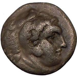 PHILIP III head ofAlexander III the GREAT 323BC Rare Ancient Silver 