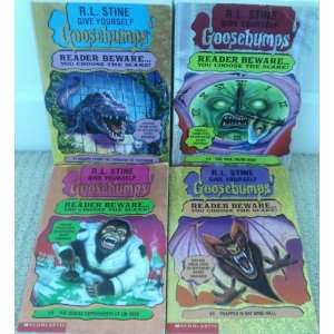  Set of 4 R.L. Stine Give Yourself Goosebumps Series Books 