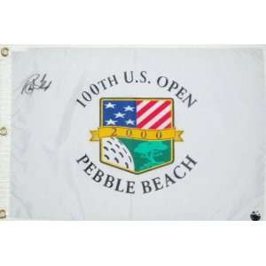  Raymond Floyd Autographed 2000 Pebble Beach US Open Flag 