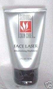 Serious Skin FACE LASER Gentle Moisturizing Facial Hair Remover 2OZ 