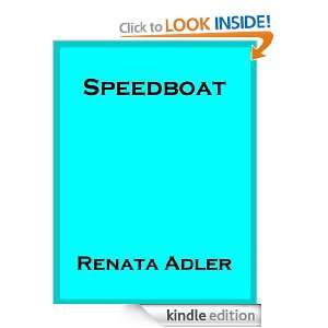 Speedboat Renata Adler  Kindle Store