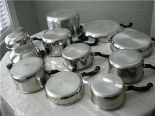 Farberware~Vintage 21 pc Dutch Oven~Saucepans ~Fry Pans~Dble Boiler 