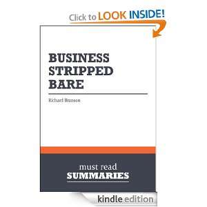 Summary Business Stripped Bare   Richard Branson Must Read Summaries 