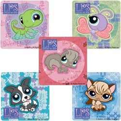   PET SHOP LPS GLITTER Stickers Kid Girl Party Goody Bag Favors Supply
