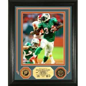 Ricky Williams Photo Mint w/ 2 24KT Gold Coins