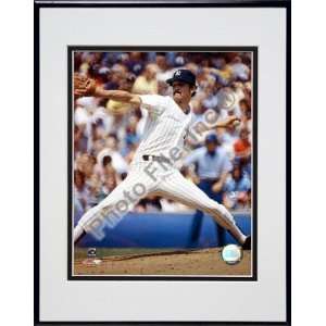 Ron Guidry Pitching Action Double Matted 8 X 10 Photograph in 