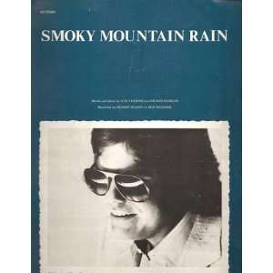    Sheet Music Smoky Mountain Rain Ronnie Milsap 102 