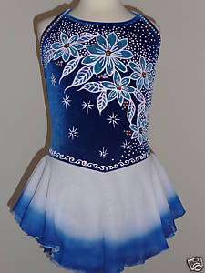 CUSTOM MADE TO FIT ADORABLE COMPETITION ICE SKATING DRESS  