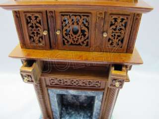 12 Scale Revival Gallery Fireplace For Doll House  