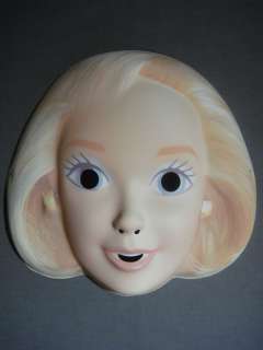 VINTAGE STYLE MY FIRST BARBIE HALLOWEEN MASK PVC NEW  