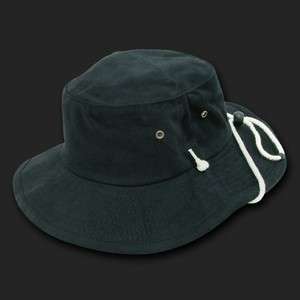   Boonie Safari Bucket Sun Fishing Outback Drawstring Hat Hats L/XL