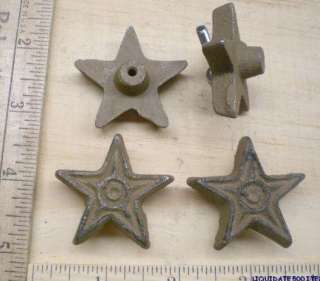 16 STAR Cabinet DRAWER Pulls KNOBS 1 5/8 iron WESTERN  