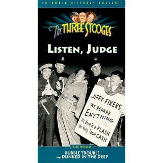 Stooges Listen Judge [VHS] ~ Moe Howard, Larry Fine, Shemp Howard 