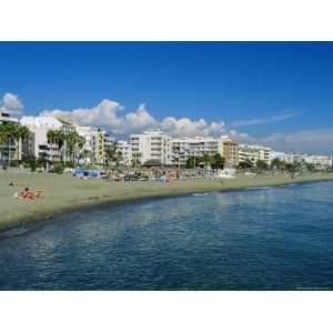 Seafront and Beach, Estepona, Costa Del Sol, Andalucia, Spain Premium 