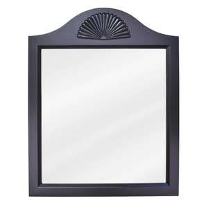   Black decorative Wood framed vanity Mirror 24 x 30 Bath SHELL  