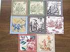NEW Country French Toile Coasters Yellow Blue Red Black