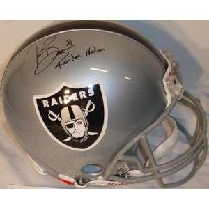  Autographed Tim Brown Helmet   Authentic Sports 