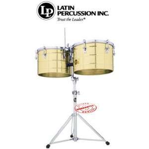 Latin Percussion Tito Puente Thunder Timbs Timbales 15 16 Solid Brass 