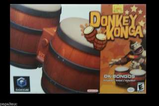 Gamecube Donkey Konga Boxed Bongos No Game Wired Used  