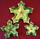 Christmas holly snack dish candy by ganz New winter hol